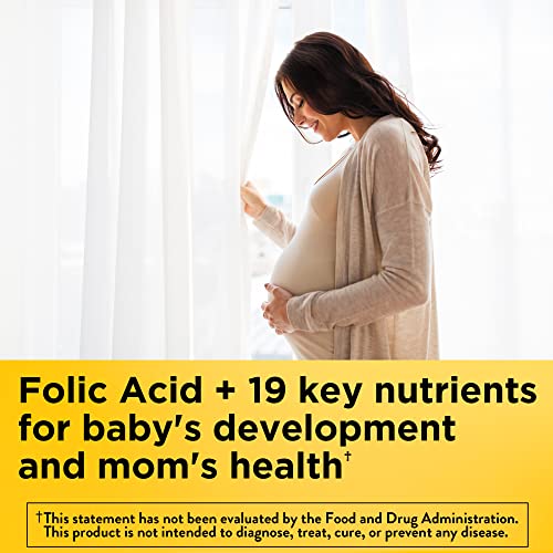 Nature Made Prenatal with Folic Acid + DHA, Prenatal Vitamin and Mineral Supplement for Daily Nutritional Support, 90 Softgels, 90 Day Supply