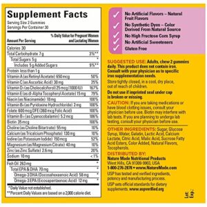 Nature Made Prenatal Gummies with DHA and Folic Acid, Prenatal Vitamin and Mineral Supplement for Daily Nutritional Support, 60 Gummies, 30 Day Supply