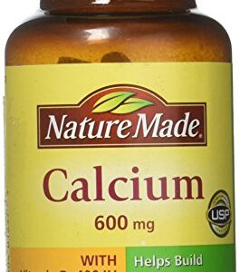 Nature Made Calcium 600 mg with Vitamin D Tabs, 120 ct