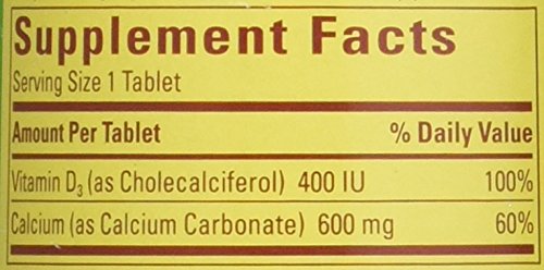 Nature Made Calcium 600 mg with Vitamin D Tabs, 120 ct