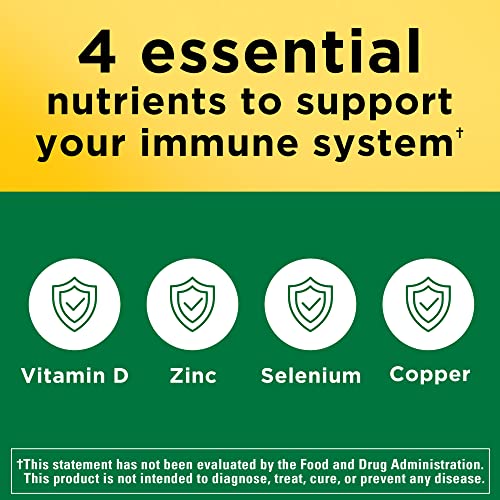 Nature Made Super Vitamin D Immune Complex, Vitamin D3, Selenium, Copper and Zinc Supplements for Immune Support, 70 Tablets, 70 Day Supply