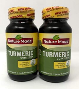 nature made turmeric curcumin 500 milligram 60 capsules (pack of 2)