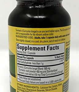 Nature Made Turmeric Curcumin 500 Milligram 60 Capsules (Pack of 2)