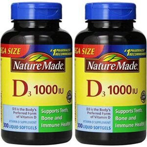 Nature Made® Vitamin D3 1000 IU, 600 Softgels