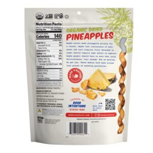 Made in Nature Organic Dried Pineapples, 7.5 Ounce (Pack of 1) - Non-GMO Vegan Dried Fruit Snack