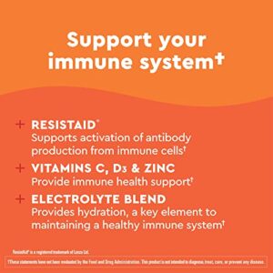 Nature Made Wellblends Active Immune Defense Fizzy Drink Mix, ResistAid, Vitamin C, Vitamin D, Zinc, and Electrolytes Powder, 14 Stick Packs