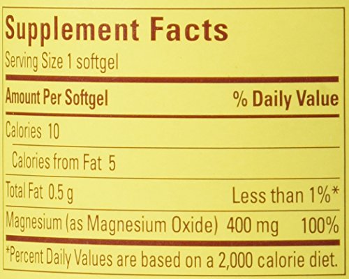 Nature Made High Potency Magnesium 400 mg - 150 Liquid Softgels,(Pack of 2)