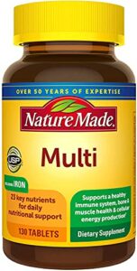 nature made multi complete tablets – 130 ct, pack of 2