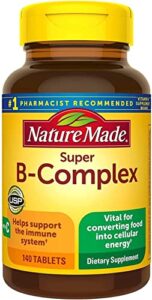 nature made super b complex tablets, 140 count (pack of 3)