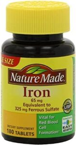 nature made iron, 65mg, tablets by naruekrit