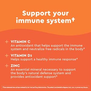 Nature Made Wellblends ImmuneMAX Fizzy Drink Mix, Vitamin C 2000mg with Zinc 20 mg, Vitamin D3 1000 IU (25 mcg), plus Seven B Vitamins and Electrolyte Hydration Blend, 30 Stick Packs