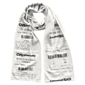 CVS Receipt Scarf, Double Sided, Hilarious 100% Fleece Scarf. Looks Like a Real CVS Receipt