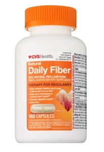 cvs health natural daily fiber capsules (160 capsules)