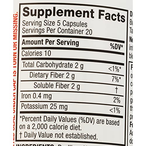 CVS Health Natural Daily Fiber Capsules (100 Capsules)