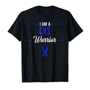 I Am A CVS Warrior Cyclic Vomiting Syndrome Awareness Ribbon T-Shirt