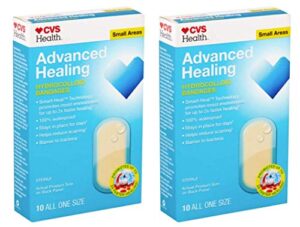 cvs health advanced healing hydrocolloid bandages (small areas, 2 pack)