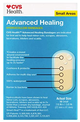 CVS Health Advanced Healing Hydrocolloid Bandages (Small Areas, 2 Pack)