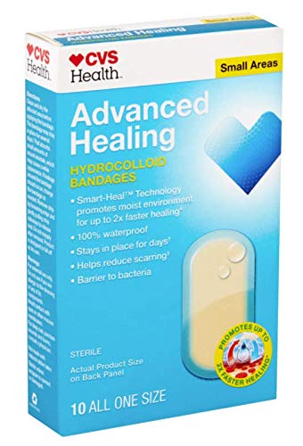 CVS Health Advanced Healing Hydrocolloid Bandages (Small Areas, 2 Pack)