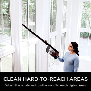 SHARK Shark IZ662H Vertex Pro Lightweight Cordless Stick Vacuum with IQ Display, DuoClean PowerFins & MultiFLEX, 60min Runtime, Black/Red (Renewed)