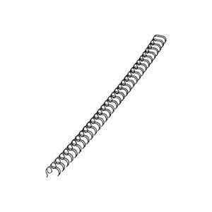 Fellowes 52539 Double-Loop Wire-Binding Combs, 1/4-Inch, 35 Sht Cap,25/Pk, Bk