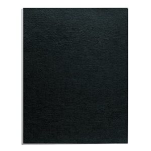 Fellowes Binding Linen Presentation Covers, Letter, Black, 200 Pack (5217001), Black Linen