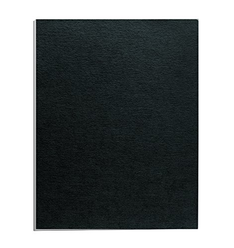 Fellowes Binding Linen Presentation Covers, Letter, Black, 200 Pack (5217001), Black Linen