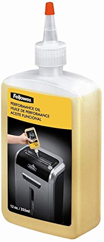 Fellowes 35250 Powershred Performance Oil, 12 oz. Bottle w/Extension Nozzle