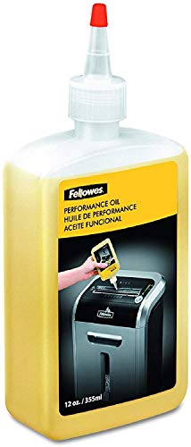 Fellowes 35250 Powershred Performance Oil, 12 oz. Bottle w/Extension Nozzle