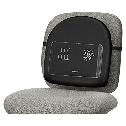 Fellowes 9190001 Climate Control Back Rest, 14 1/2W X 3D X 13 5/8H, Black