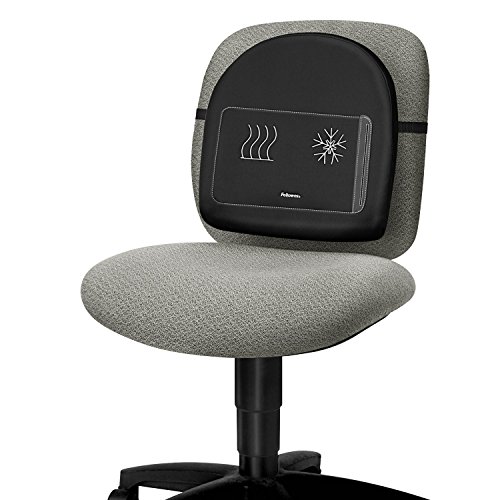 Fellowes 9190001 Climate Control Back Rest, 14 1/2W X 3D X 13 5/8H, Black