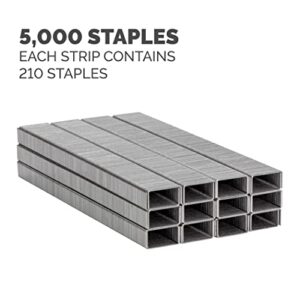 Fellowes 5010801 Standard Staples for Desk Stapler, ¼" Length, 210/Strip, 5,000/Box