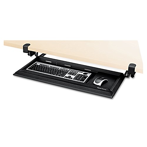 Fellowes 8038302 Keyboard Drawer,W/Foam Rest,28-3/5-Inch X14-Inch,Black