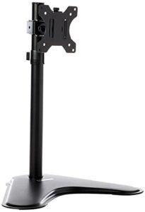 fellowes 8049601 professional series free-standing monitor mount, adjustable computer monitor stand for desk with single monitor arm, 32 inch monitor capacity