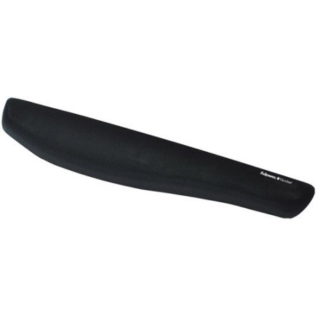 Fellowes 9252101 PlushTouch Wrist Rest with Microban Black WLM