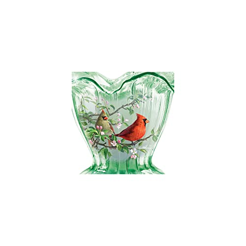 The Bradford Exchange Cardinal Serenade Hand-Blown Art Glass Bowl