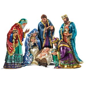 the bradford exchange the jeweled nativity peter carl faberge inspired figurine set