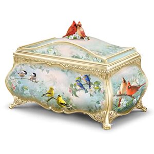the bradford exchange songbird serenade handcrafted heirloom porcelain music box