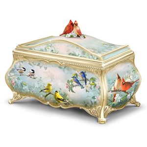 The Bradford Exchange Songbird Serenade Handcrafted Heirloom Porcelain Music Box