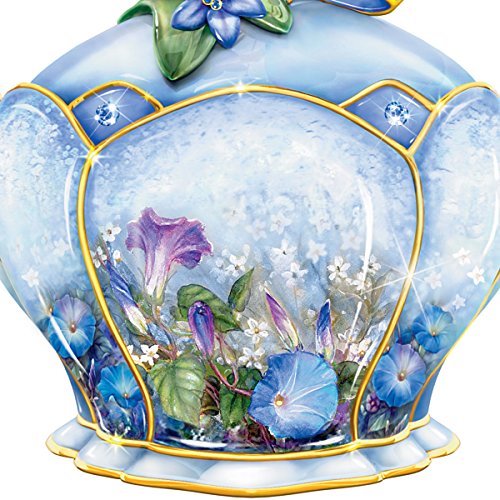 The Bradford Exchange Butterfly Floral Art Heirloom Porcelain Music Box: Whispering Wings