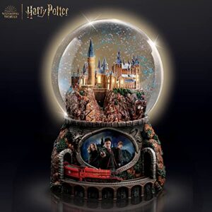 The Bradford Exchange Harry Potter Musical Glitter Globe with Rotating Train and Movie Image Lights Up