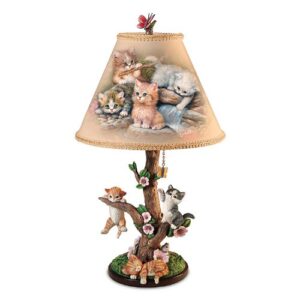 the bradford exchange lamp: country kitties lamp