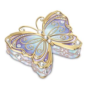 the bradford exchange precious jewel to treasure forever heirloom porcelain butterfly music box