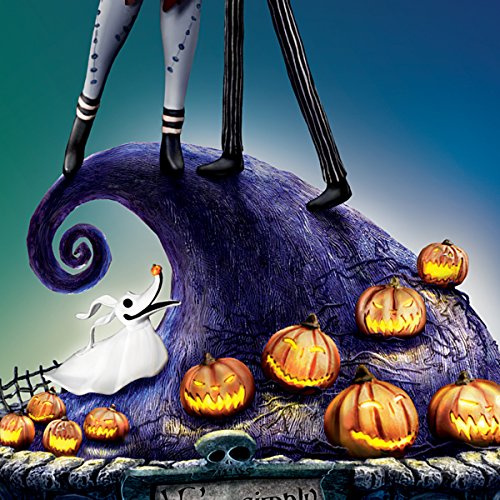 The Bradford Exchange The Nightmare Before Christmas Simply Meant to Be Jack and Sally Musical Figurine