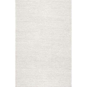 nuLOOM Penelope Braided Wool Area Rug, 8' x 10', Off-white