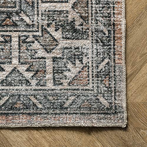 nuLOOM Bowie Machine Washable Tribal Pattern Area Rug 5 x 8 ft