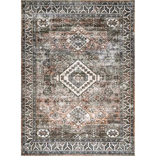 nuLOOM Bowie Machine Washable Tribal Pattern Area Rug 5 x 8 ft