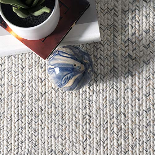 nuLOOM Wynn Braided Indoor/Outdoor Area Rug, 7' 6" x 9' 6", Ivory