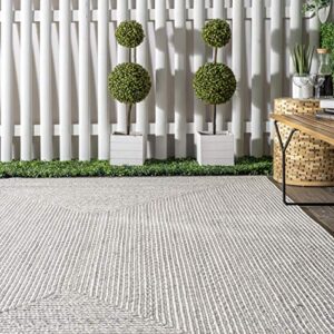 nuLOOM Wynn Braided Indoor/Outdoor Area Rug, 7' 6" x 9' 6", Ivory