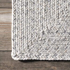 nuLOOM Wynn Braided Indoor/Outdoor Area Rug, 7' 6" x 9' 6", Ivory