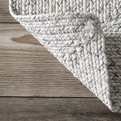 nuLOOM Wynn Braided Indoor/Outdoor Area Rug, 7' 6" x 9' 6", Ivory